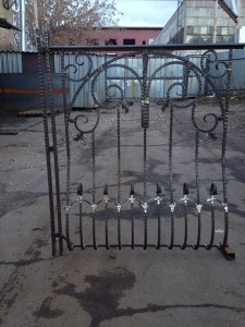 Wrought iron entrance gates